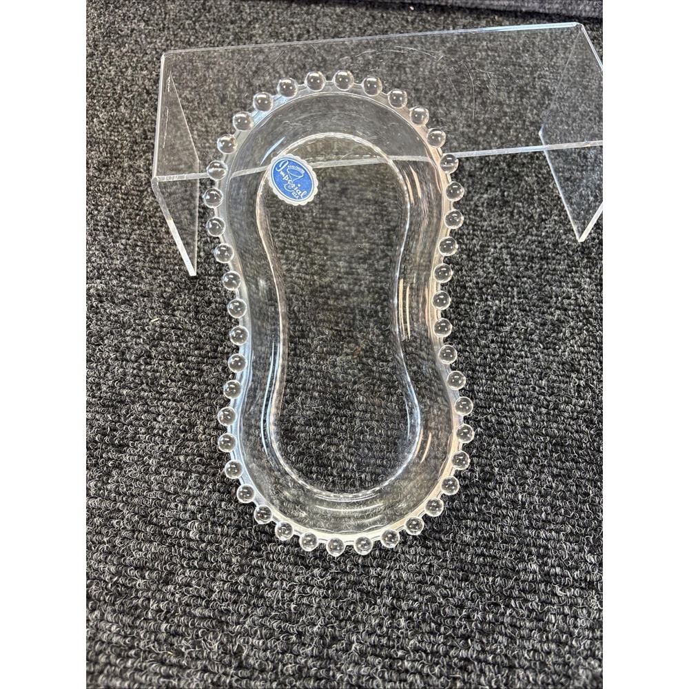 Vtg~Imperial Glass Candlewick~Figure-8 Tray
